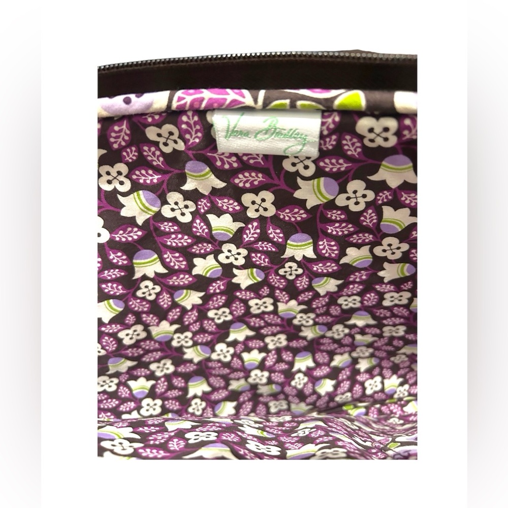 Vera Bradley Plum Petals Quilted Zip Laptop Sleeve Protective Cover Retired Rare - Picture 5 of 8